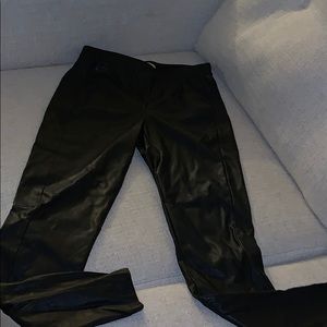 Leather leggings
